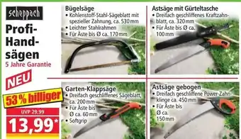 Norma scheppach Profi- Hand-Aluminium- sägen 5 Jahre Garantie Angebot