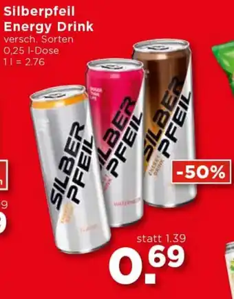 Unimarkt Silberpfeil Energy Drink 1 Dose Angebot