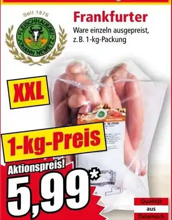 Norma Frankfurter 1 kg Angebot
