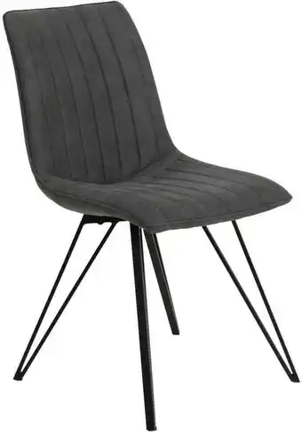 Möbelix Schalenstuhl marie sky anthrazit gepolstert Angebot