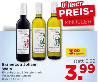 Unimarkt Erzherzog Johann Wein 0,75 L Angebot