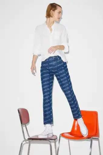 C&A Clockhouse - mom jeans - high waist - micky maus Angebot