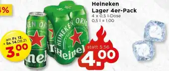 Unimarkt Heineken Lager 4er-Pack Angebot