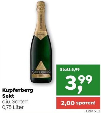 ADEG Kupferberg Sekt div. Sorten 0,75 Liter Angebot