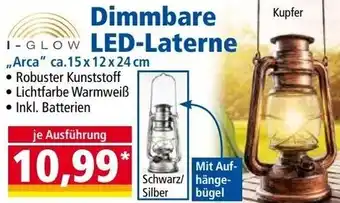 Norma I-GLOW LED-Laterne ,,Arca" ca.15 x 12 x 24 cm Angebot