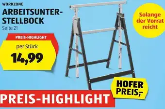 Hofer WORKZONE ARBEITSUNTER- STELLBOCK Seite 21 Angebot