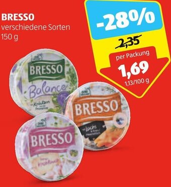 Hofer BRESSO verschiedene Sorten 150 g Angebot