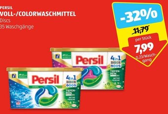 Hofer PERSIL VOLL-/COLORWASCHMITTEL Discs 35 Waschgänge Angebot