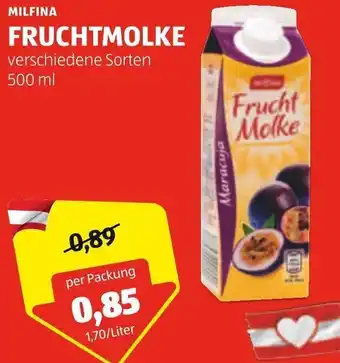 Hofer MILFINA FRUCHTMOLKE verschiedene Sorten 500 ml Angebot