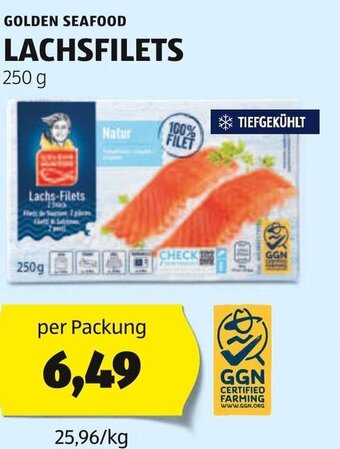 Hofer GOLDEN SEAFOOD LACHSFILETS 250 g Angebot
