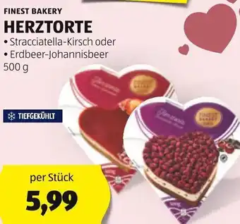 Hofer FINEST BAKERY HERZTORTE 500 g Angebot
