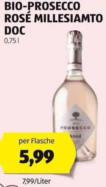 Hofer BIO-PROSECCO ROSE MILLESIAMTO DOC 0,751 Angebot