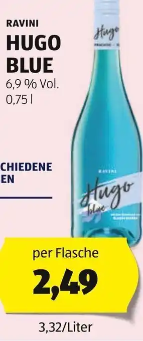 Hofer RAVINI HUGO BLUE 0,75l Angebot