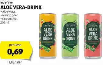 Hofer RIO D'ORO ALOE VERA-DRINK 240 ml Angebot