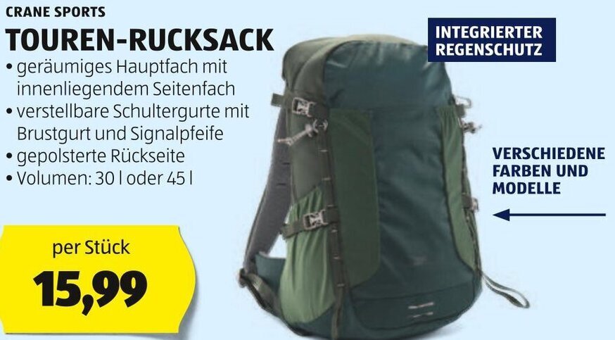 Hofer crane rucksack Clearance