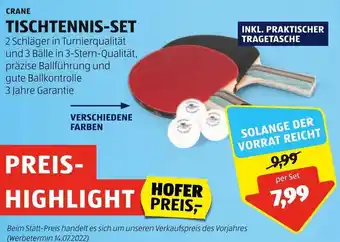 Hofer CRANE TISCHTENNIS-SET Angebot