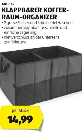 Hofer AUTO XS KLAPPBARER KOFFER- RAUM-ORGANIZER Angebot