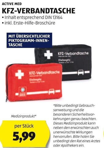 Hofer ACTIVE MED KFZ-VERBANDTASCHE Angebot