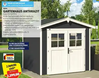 Hofer WEKA GARTENHAUS ANTHRAZIT Angebot