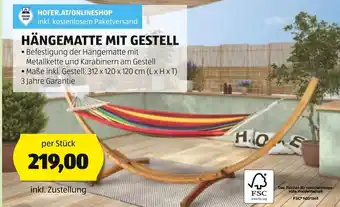Hofer HÄNGEMATTE MIT GESTELL Angebot