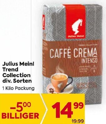 Billa Julius Meinl Trend Collection div. Sorten 1 Kilo Packung Angebot