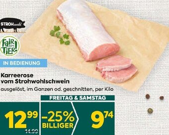 Billa Karreerose vom Strohwohlschwein Angebot