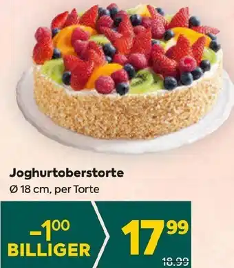 Billa Joghurtoberstorte Ø 18 cm, per Torte Angebot