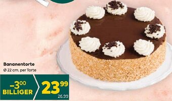 Billa Bananentorte Ø 22 cm, per Torte Angebot