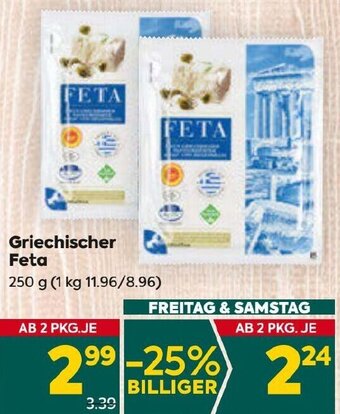 Billa Griechischer Feta 250 g Angebot