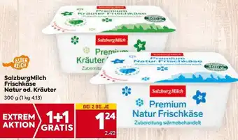 Billa SalzburgMilch Frischkäse Natur od. Kräuter 300 g (1 kg 4.13) Angebot
