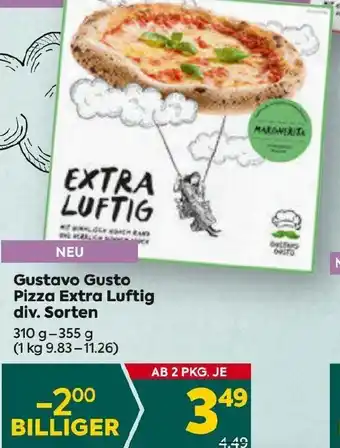 Billa Gustavo Gusto Pizza Extra Luftig div. Sorten 310 g-355 g Angebot