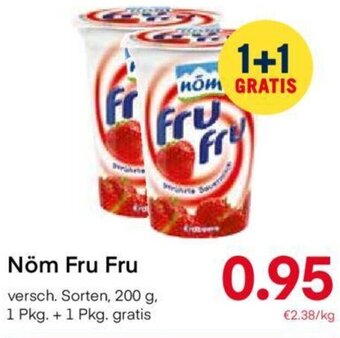 MPreis Nöm Fru Fru versch. Sorten, 200 g, 1 Pkg. + 1 Pkg. gratis Angebot
