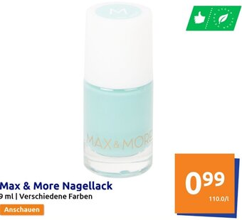 Action Max & More Nagellack 9 ml | Verschiedene Farben Angebot