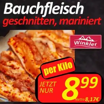 Wurstico Bauchfleisch geschnitten, mariniert per Kilo Angebot