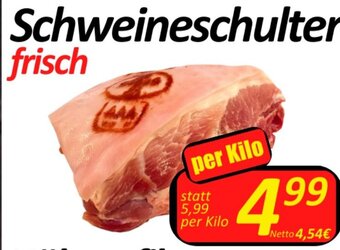 Wurstico Schweineschulter frisch per Kilo Angebot