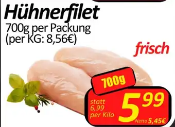 Wurstico Hühnerfilet 700g per Packung Angebot