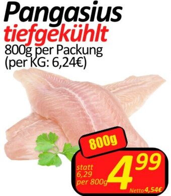 Wurstico Pangasius tiefgekühlt 800g per Packung Angebot
