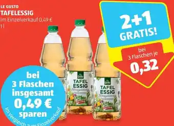 Hofer LE GUSTO TAFELESSIG Im Einzelverkauf 1l Angebot