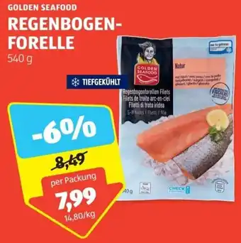 Hofer GOLDEN SEAFOOD REGENBOGEN-FORELLE 540 g Angebot