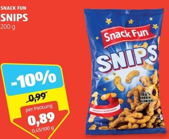 Hofer SNACK FUN SNIPS 200 g Angebot
