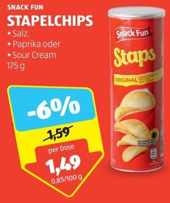 Hofer SNACK FUN STAPELCHIPS 175 g Angebot
