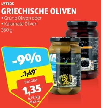Hofer LYTTOS GRIECHISCHE OLIVEN 350 g Angebot