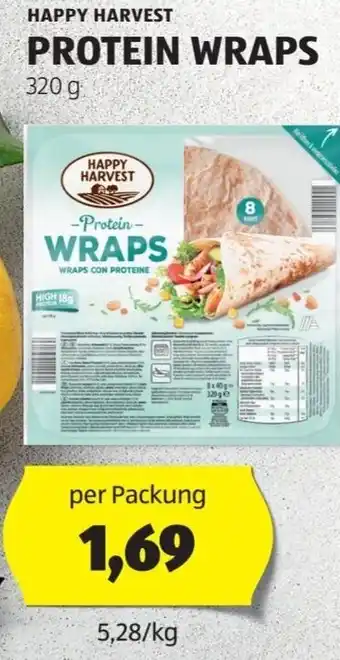 Hofer HAPPY HARVEST PROTEIN WRAPS 320 g Angebot