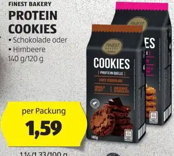 Hofer FINEST BAKERY PROTEIN COOKIES 140 g/120 g Angebot