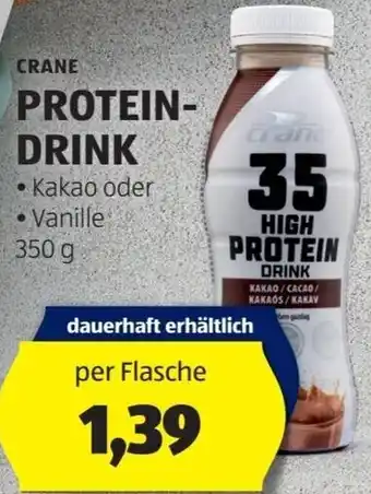 Hofer CRANE PROTEIN-DRINK 350 g Angebot
