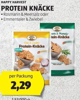 Hofer HAPPY HARVEST PROTEIN KNÄCKE per Packung Angebot