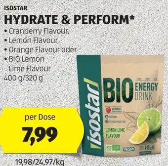 Hofer ISOSTAR HYDRATE & PERFORM* 400 g/ 320 Vegan 8x8 Angebot