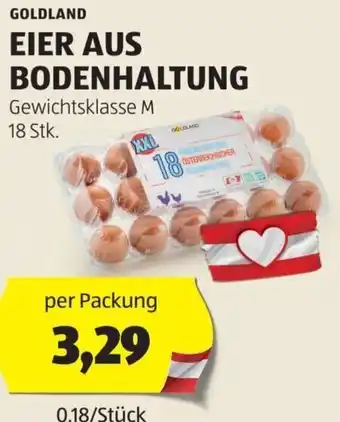 Hofer GOLDLAND EIER AUS BODENHALTUNG 18/Stück Angebot