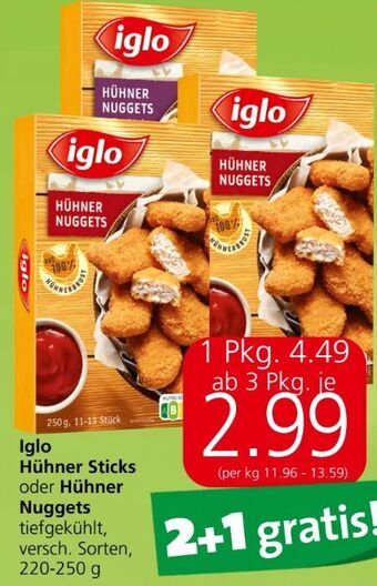 Spar Hühner sticks Angebot