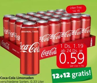 Eurospar Coca cola limonade Angebot